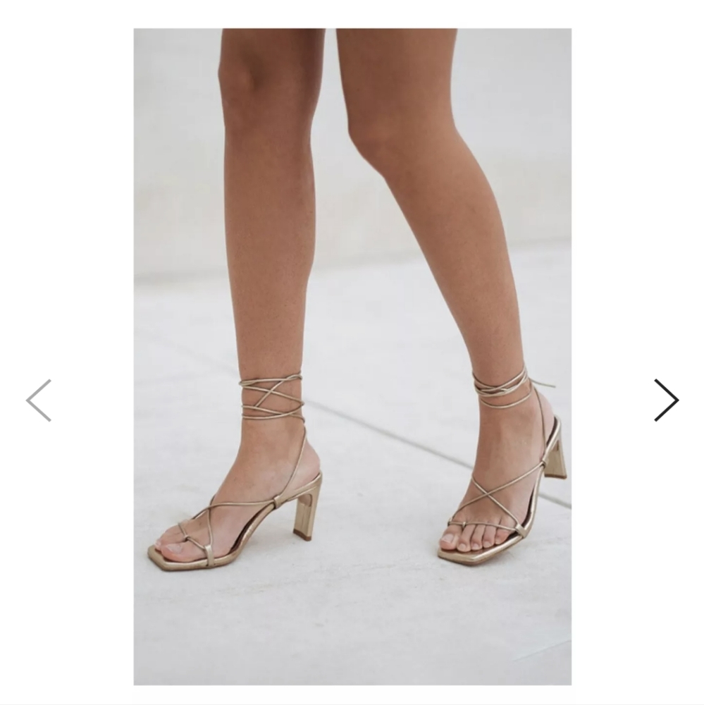 Alohas Bellini - Gold Leather Sandals Sz 9
